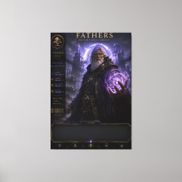 Persoonlijke Fantasy Vader Canvas Wandkunst Afdruk