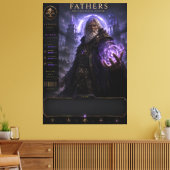 Persoonlijke Fantasy Vader Canvas Wandkunst Afdruk (Insitu (Woonkamer))