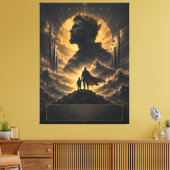 Persoonlijke Fantasy Vader Koning Canvas Kunst (Insitu (Woonkamer))