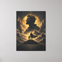 Persoonlijke Fantasy Vader Koning Canvas Kunst