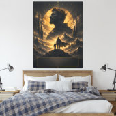 Persoonlijke Fantasy Vader Koning Canvas Kunst (Insitu (Slaapkamer))