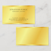 Persoonlijke Faux Gold Metallic look Elegant Visitekaartje (Voorkant / Achterkant)