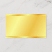 Persoonlijke Faux Gold Metallic look Elegant Visitekaartje (Achterkant)