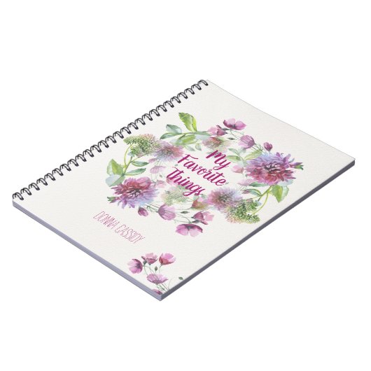 Persoonlijke favoriete dingen notitieboek (Linkerzijde)