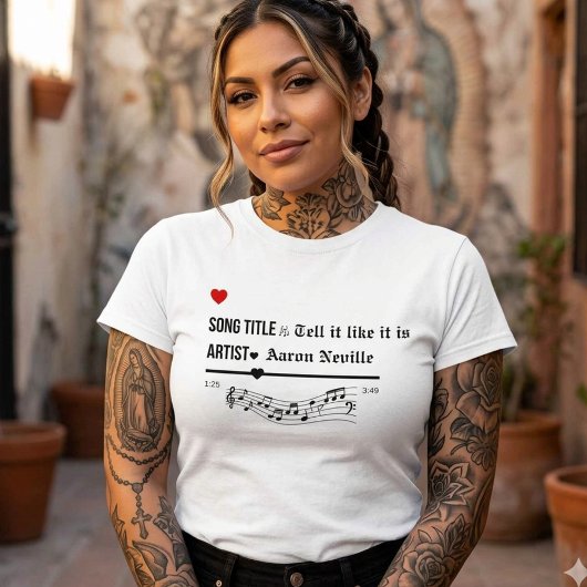 Persoonlijke Favoriete lied titel Tshirt