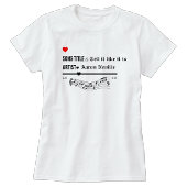 Persoonlijke Favoriete lied titel Tshirt