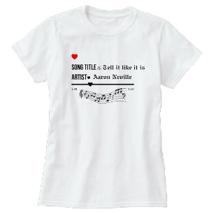 Persoonlijke Favoriete lied titel Tshirt