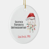 Persoonlijke favoriete orthodontist van de Kerstma Keramisch Ornament (Rechts)