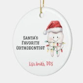 Persoonlijke favoriete orthodontist van de Kerstma Keramisch Ornament (Links)