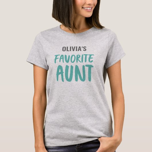 Persoonlijke favoriete tante t-shirt (Voorkant)