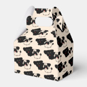 Persoonlijke Fawn Black PUGS Favor Gable Boxen Bedankdoosjes (Achterkant)