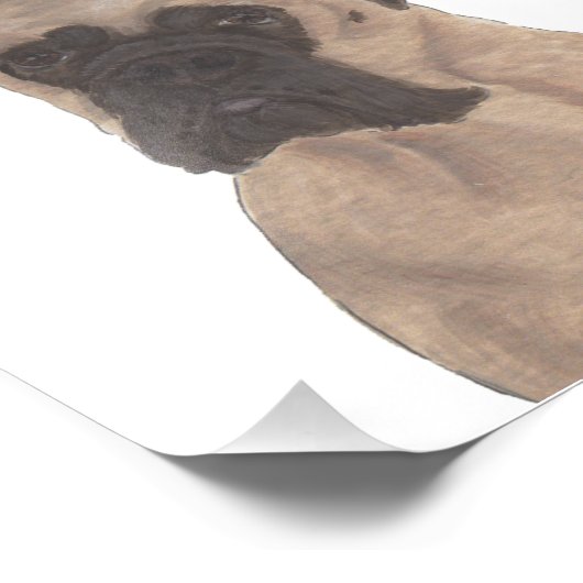 Persoonlijke Fawn Mask Boxer Foto Afdruk (Hoek)