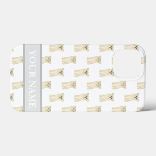 Persoonlijke Fawn Tan Cream Long Haered Chihuahua Case-Mate iPhone Case (Achterkant (horizontaal))