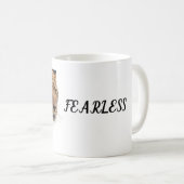 Persoonlijke Fearless Tijger Mok met Aangepaste Na (Voorkant rechts)