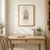 Persoonlijke februari geboortebloemposter poster