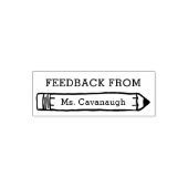 Persoonlijke feedbackscore van leraar  zelfinktende stempel (Design)