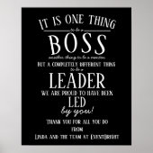 Persoonlijke feestdag dank je kantoor decor poster (Voorkant)