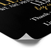 Persoonlijke feestdag dank je kantoor decor poster (Hoek)