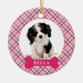 Persoonlijke feestdag foto foto van Pet C Keramisch Ornament (Voorkant)