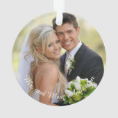 Persoonlijke feestdag Foto Snowflake Ornament (achterkant)