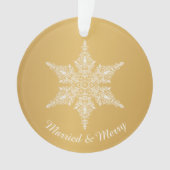 Persoonlijke feestdag Foto Snowflake Ornament (voorkant)