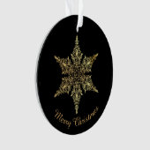 Persoonlijke feestdag Foto Snowflake Ornament (voorkant)