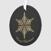 Persoonlijke feestdag Foto Snowflake Ornament (voorkant)