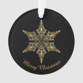 Persoonlijke feestdag Foto Snowflake Ornament (voorkant)