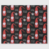 Persoonlijke feestdag Gnomie Cadeaupapier (Vlak)