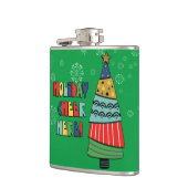 Persoonlijke feestdag hier heupfles (Links)