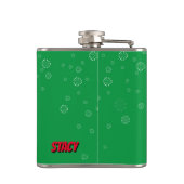 Persoonlijke feestdag hier heupfles (Achterkant)