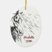 Persoonlijke feestdag keramisch ornament (Voorkant)