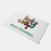 Persoonlijke feestdag met feestelijke feestdag in  deurmat (Schuin)