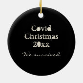 Persoonlijke feestdag met feestelijke feestdag met keramisch ornament (Achterkant)