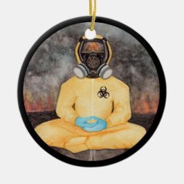 Persoonlijke feestdag met feestelijke feestdagen m keramisch ornament