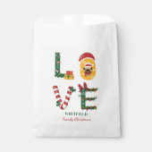 Persoonlijke feestdag met kerstfeestdag van Dog LO Bedankzakje (Voorkant)