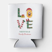 Persoonlijke feestdag met kerstfeestdag van Dog LO Blikjeskoeler (Voorkant)