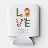 Persoonlijke feestdag met kerstfeestdag van Dog LO Blikjeskoeler (Achterkant)