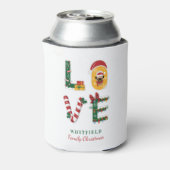 Persoonlijke feestdag met kerstfeestdag van Dog LO Blikjeskoeler (Blikje Achterkant)
