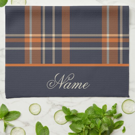 Persoonlijke feestdag met Kerstmis en winter Theedoek (Gevouwen)