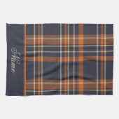 Persoonlijke feestdag met Kerstmis en winter Theedoek (Horizontaal)