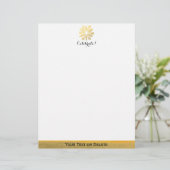 Persoonlijke feestdag met Trendy Gold Foil Star (Staand voorkant)