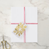 Persoonlijke feestdag met Trendy Gold Foil Star Cadeaulabel (Met Touw)