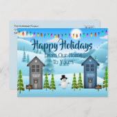 Persoonlijke feestdag: "Van thuis naar huis" Briefkaart (Voorkant / Achterkant)