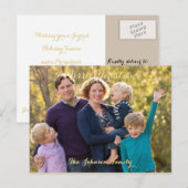 Persoonlijke feestdag voor feestelijke feestelijke briefkaart (Voorkant / Achterkant)