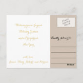 Persoonlijke feestdag voor feestelijke feestelijke briefkaart (Achterkant)