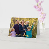 Persoonlijke feestdag voor feestelijke feestelijke folie wenskaart (Orchidee)