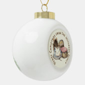 Persoonlijke feestdag voor moeder en kind keramische bal ornament (Links)