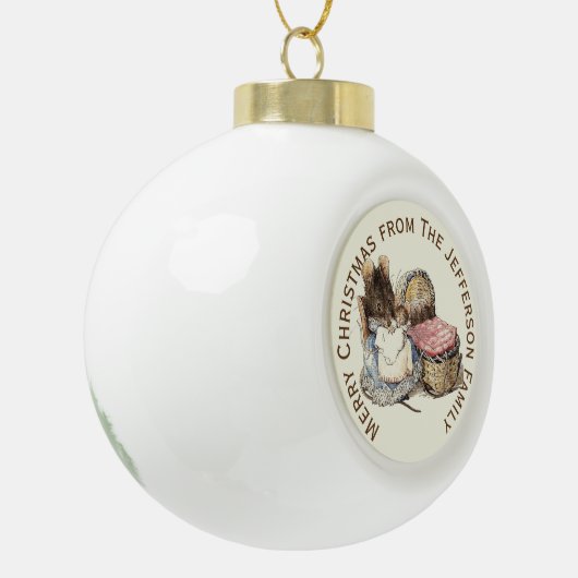 Persoonlijke feestdag voor moeder en kind keramische bal ornament (Links)