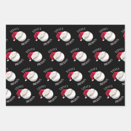 Persoonlijke feestdag voor prettige feestdagen bij inpakpapier vel